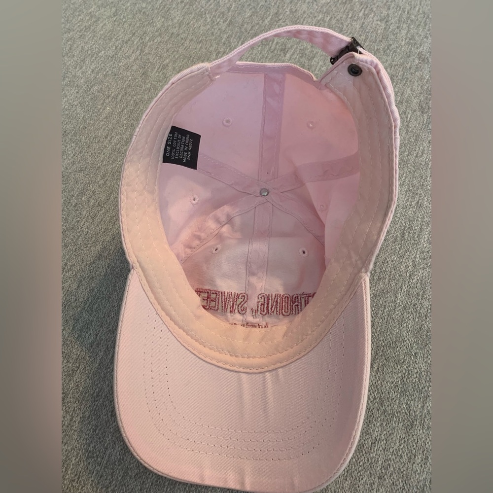 NWT Dillards “Strong, Sweet & Southern” pink baseball style hat womens summer - Picture 10 of 10